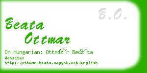 beata ottmar business card